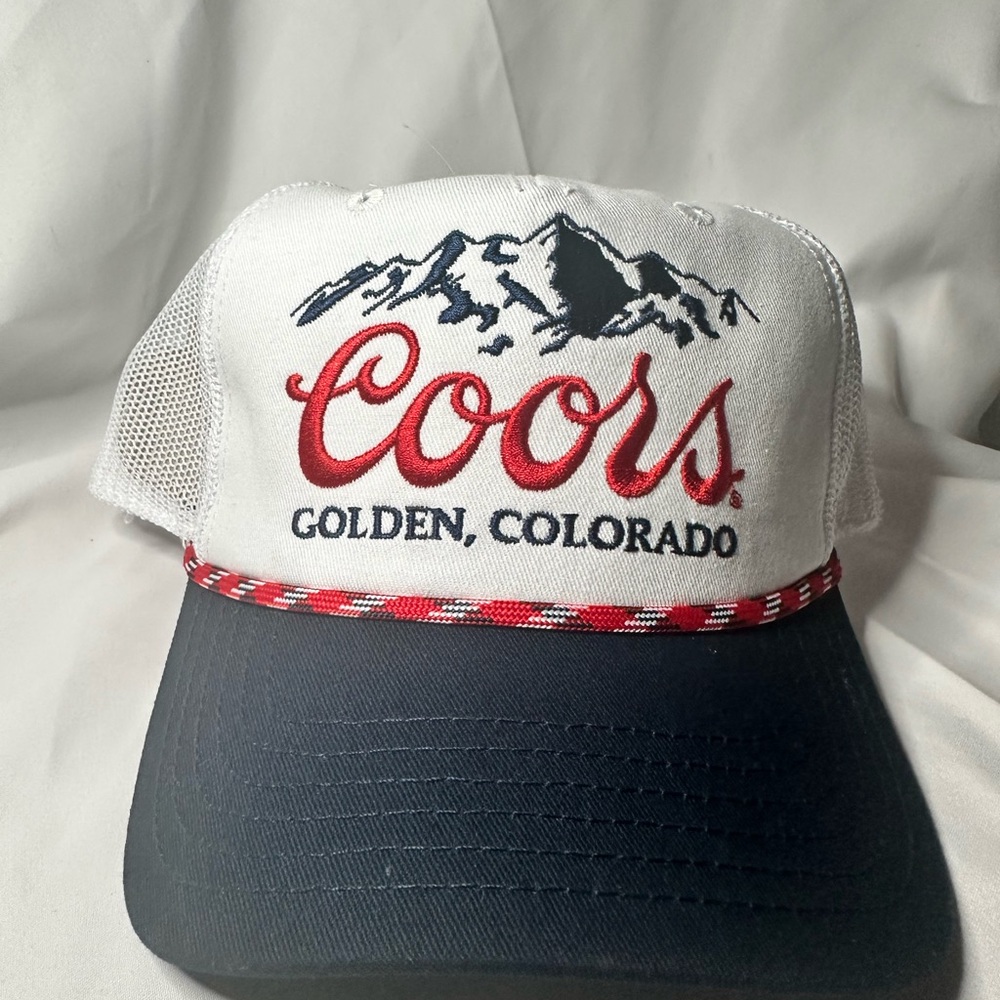 Coors White and Blue Trucker Hat